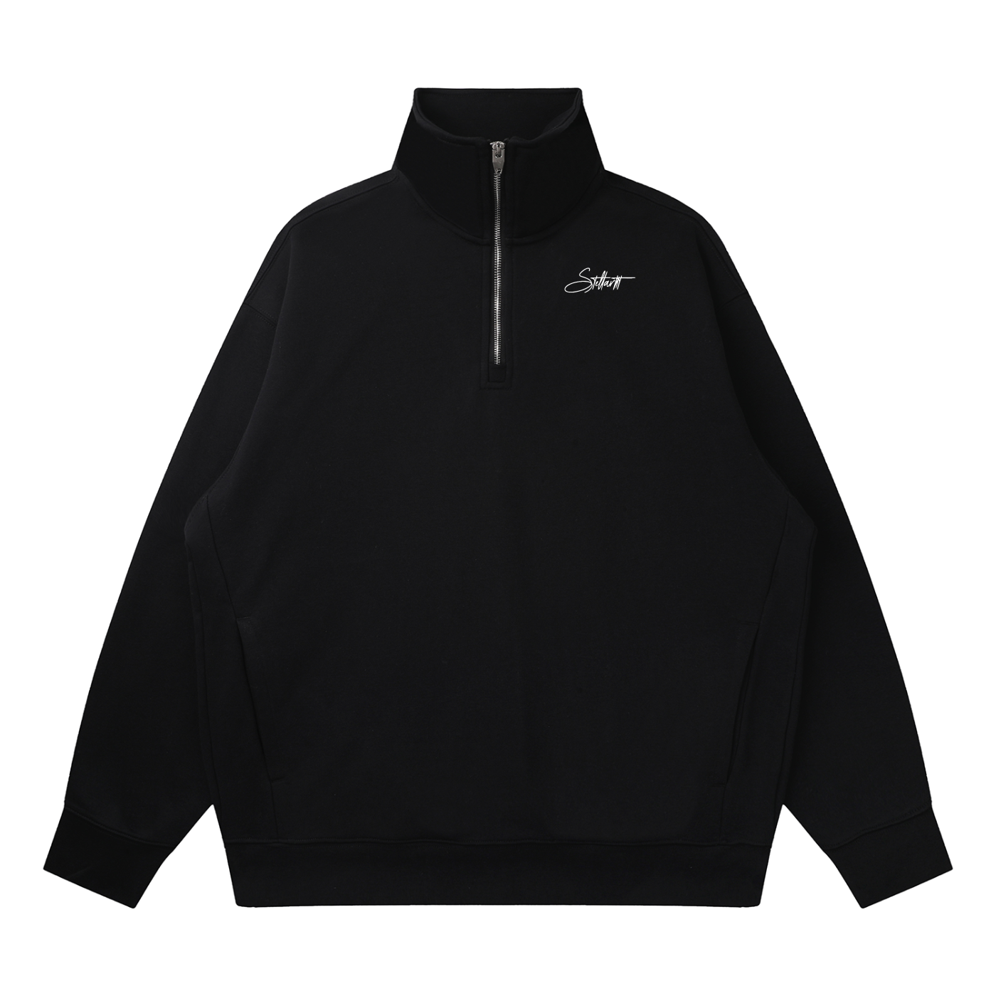 Quarter-Zip Drop Shoulder Sweatshirt