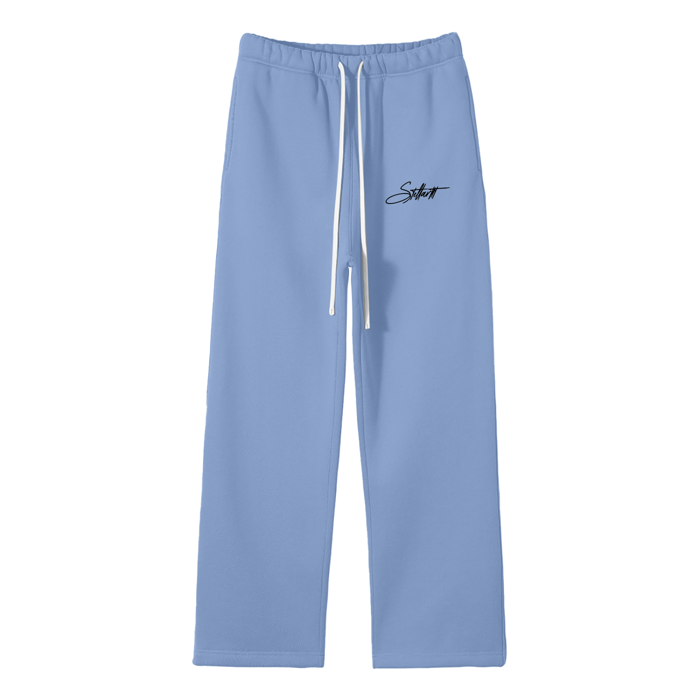 Unisex Solid Color Fleece Straight Leg Pants