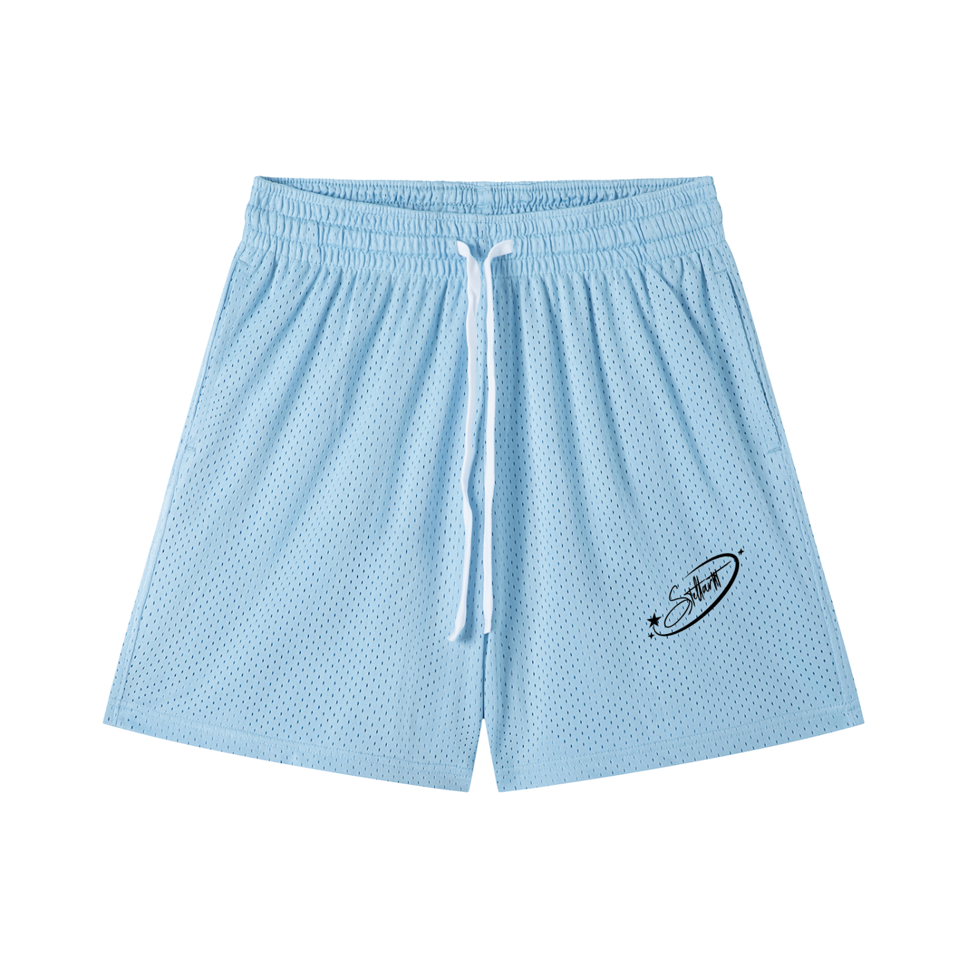 Mesh Drawstring Shorts