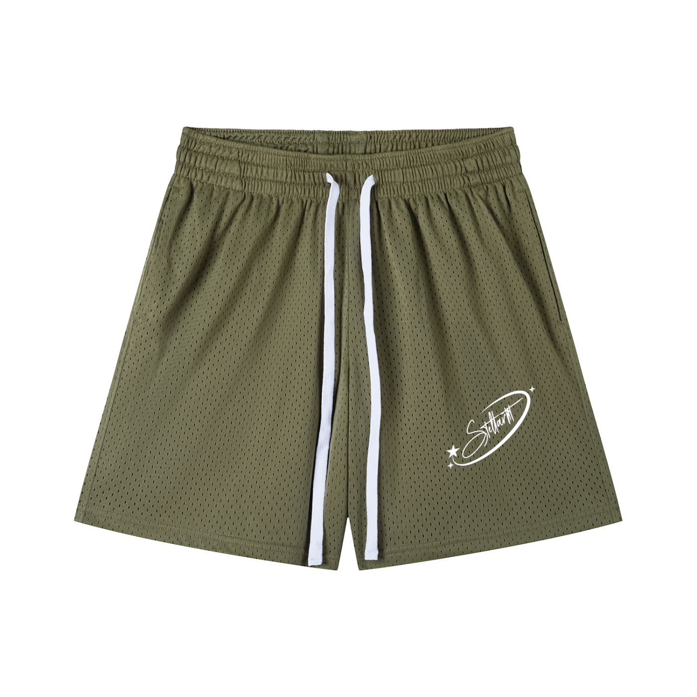 Mesh Drawstring Shorts