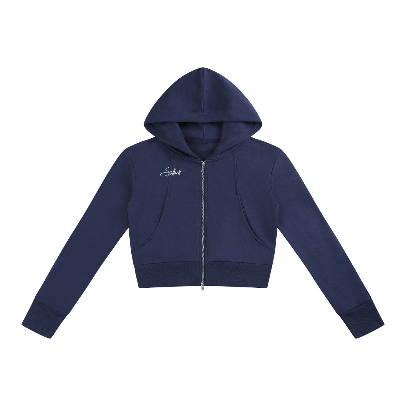 Women’s Slim Crop Full Zip Hoodie