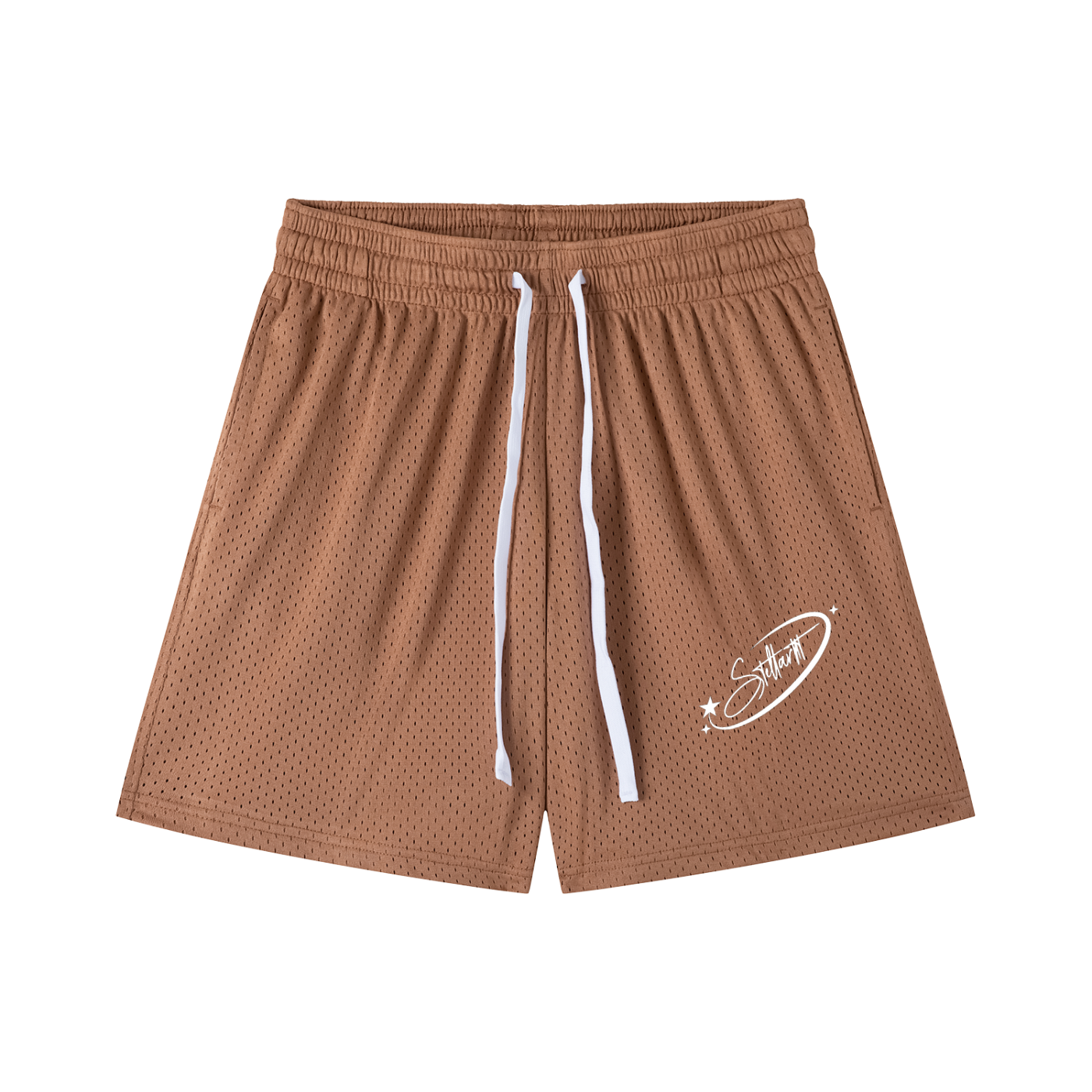 Mesh Drawstring Shorts