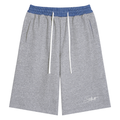Unisex Plaid Waistband Shorts