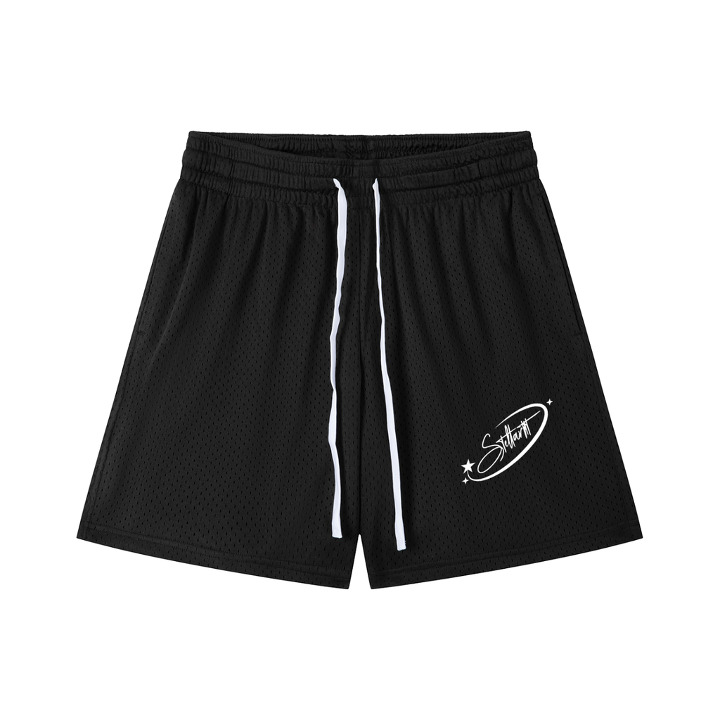 Mesh Drawstring Shorts