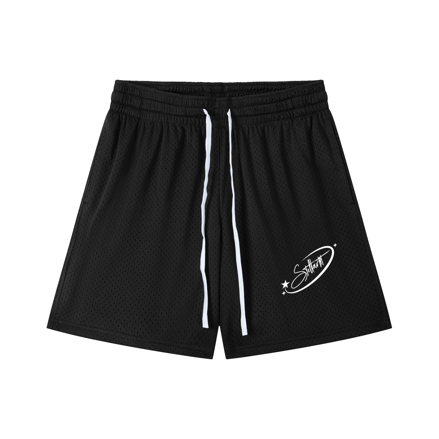 Mesh Drawstring Shorts