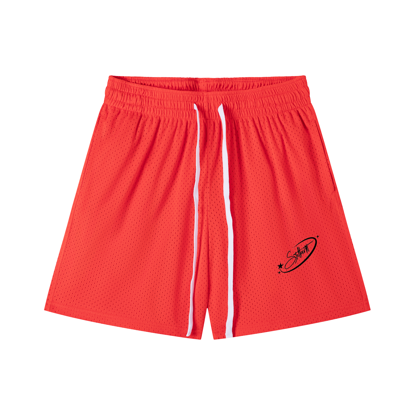 Mesh Drawstring Shorts