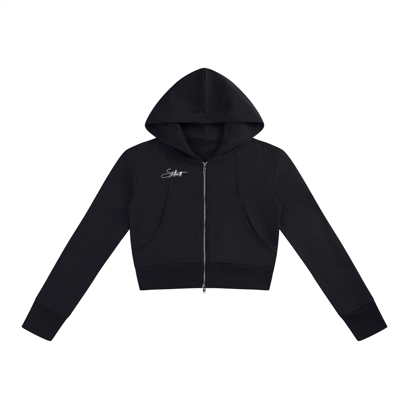 Women’s Slim Crop Full Zip Hoodie